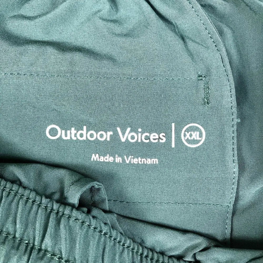 OUTDOOR VOICES Zephyr 26" Pant Sz XXL Evergreen Lightweight Stretch Pockets NWT - Image 7