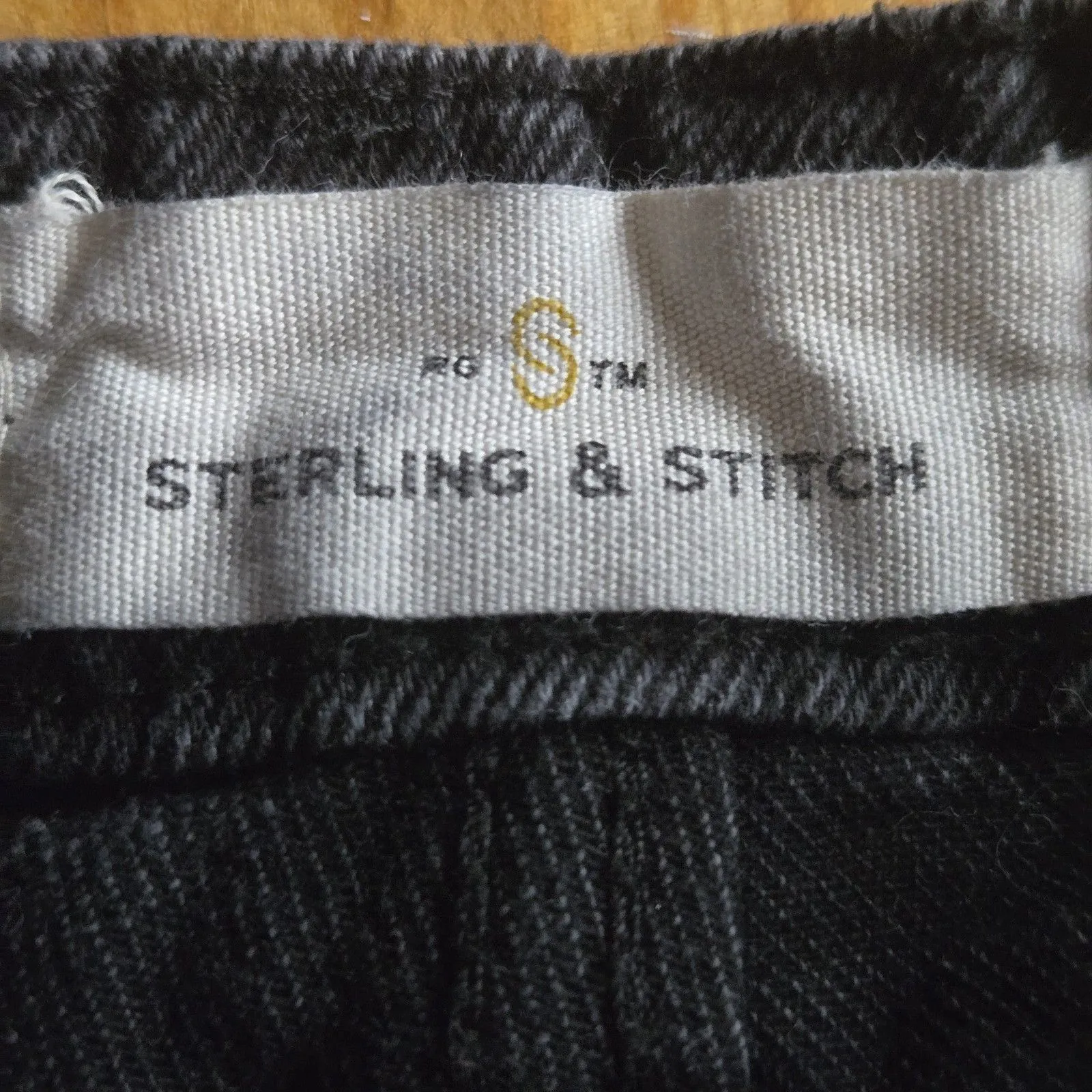 Sterling & Stitch Black Sequin Denim Shorts Women’s 27 Raw Hem Party Y2K Sparkle - Image 6