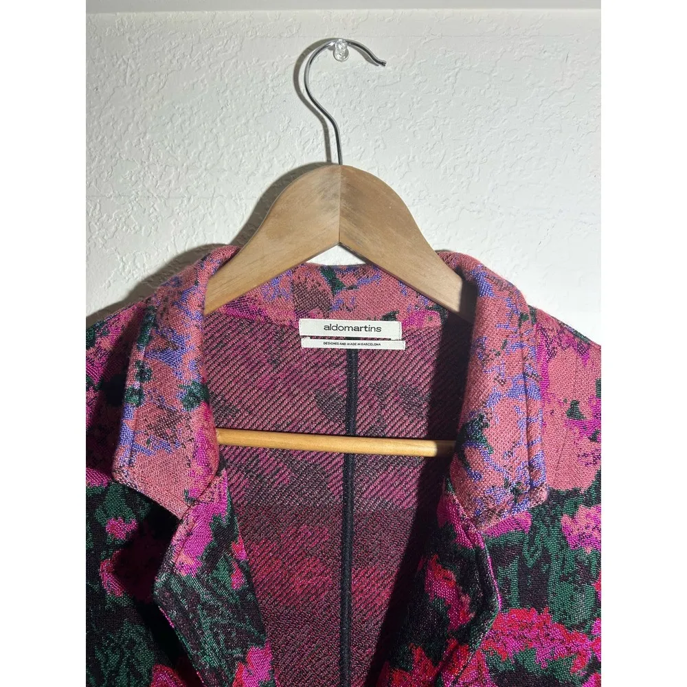 Aldomartins Tulip‎ Field Sweater Blazer Size Medium Black - Image 5