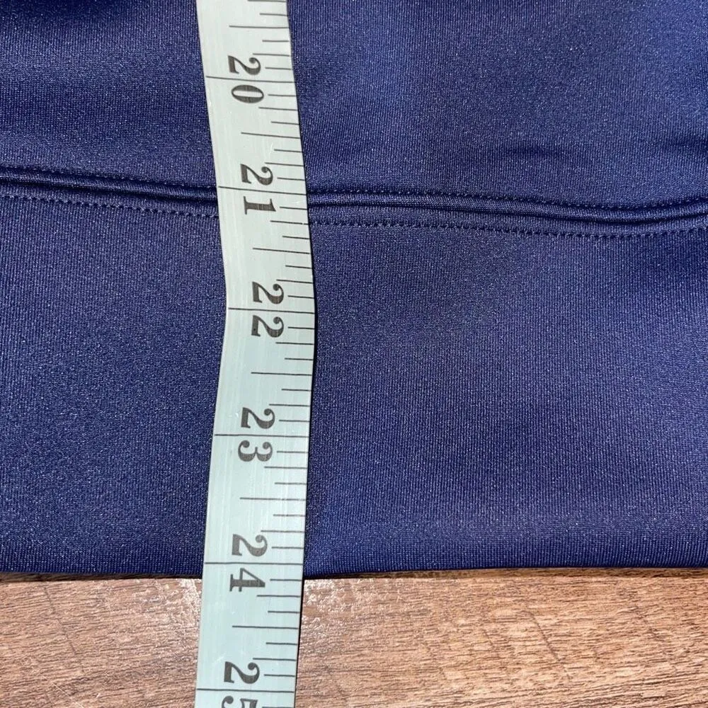 Addison Bay Womens Quarter Zip Layered Shoulder Poplar Pullover Navy Medium NWT‎ - Image 9