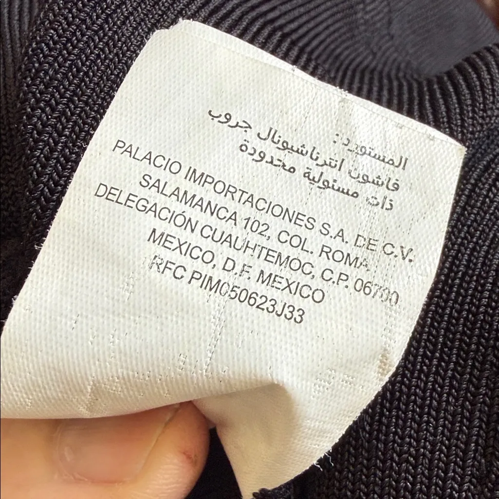 Bebe Elegant Black Knit jacket zip up Y2K XS - Image 8