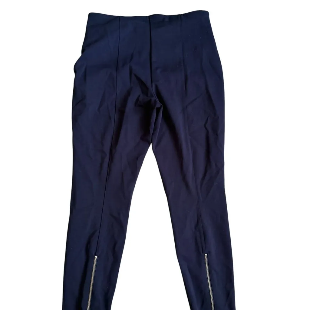 LYSSE Navy Blue Stretch Ankle Ponte Pants Size Large - Image 4