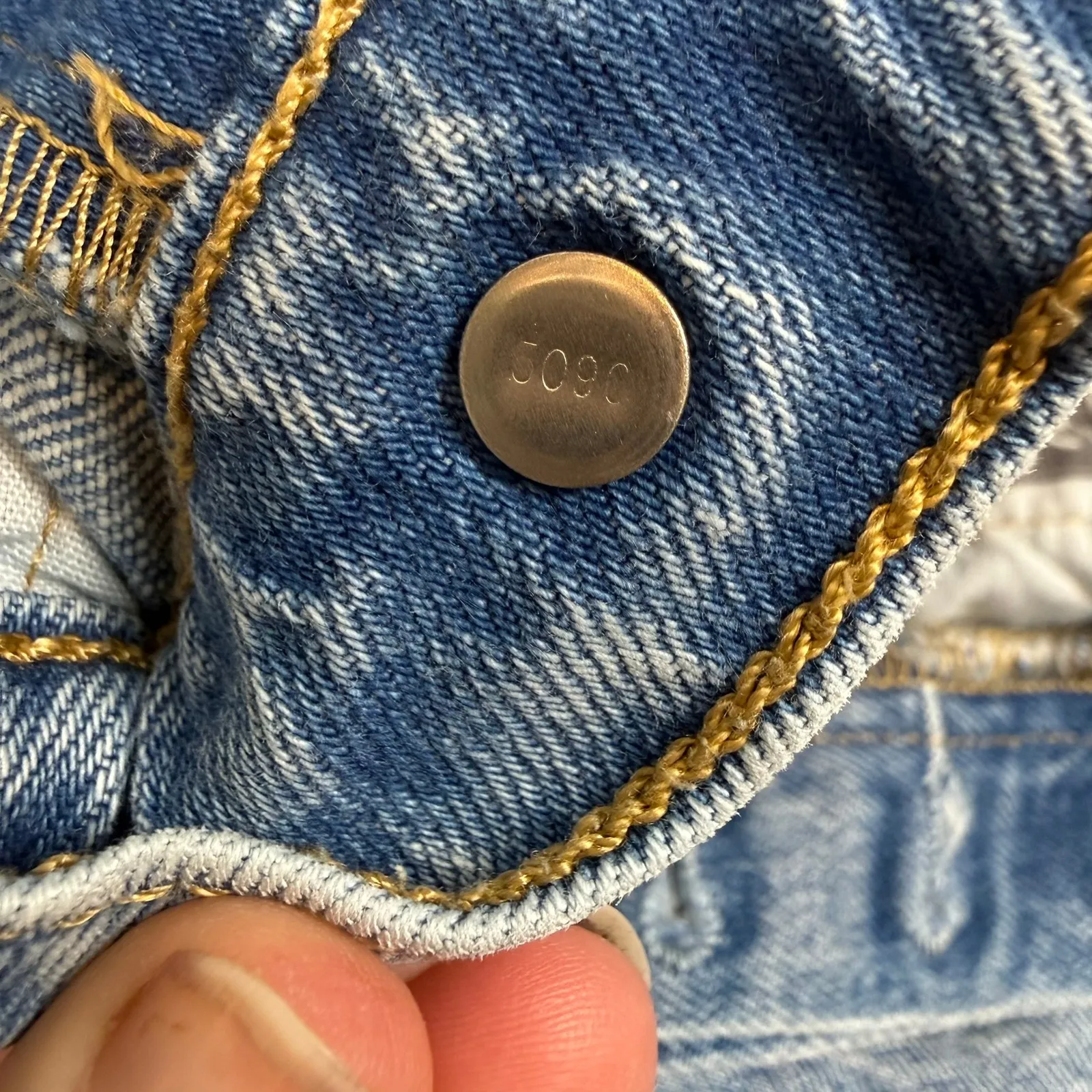 Vintage VTG Levis 501 Button Fly Jeans W25 L28 High Rise Slim Straight Y2K Denim - Image 10