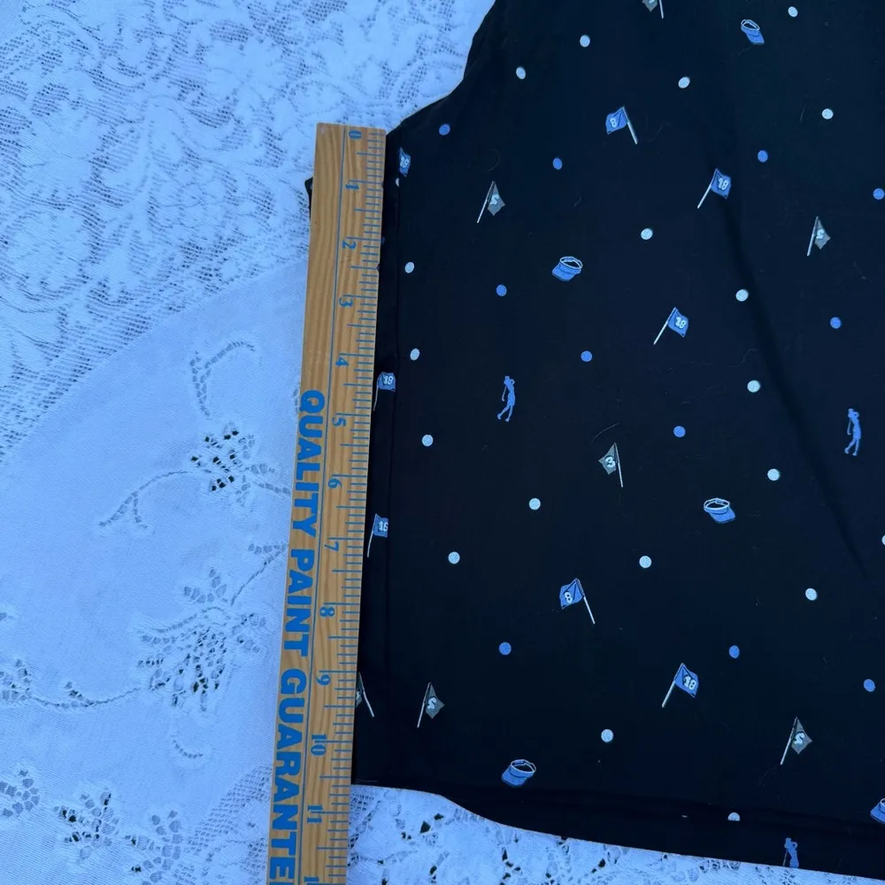 Izod Black Golf Shorts with Blue and White Accents ladies size 14‎ Stretch - Image 8