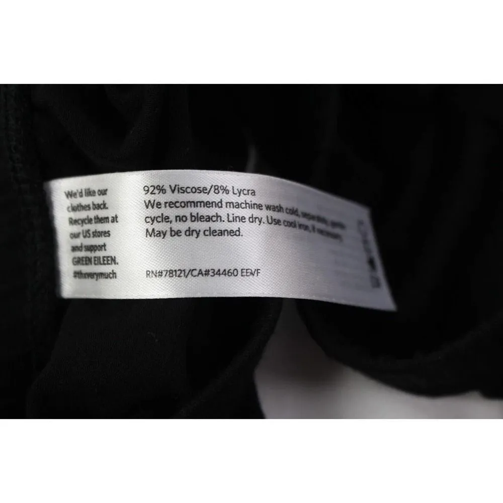 EILEEN FISHER Women's Size S/P Knit Skinny Leggings Mid Rise Pull On Solid Black - Image 5