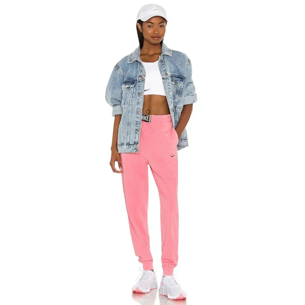 Nike Swoosh Long Line Bra in White XSmall New Womens Gym Crop Top - Image 4