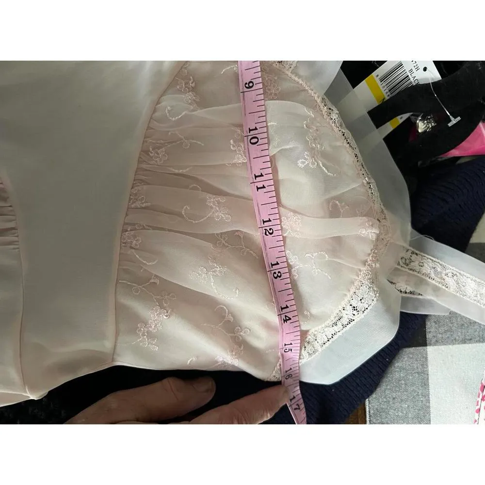 Elegant Pink Women's Nightgown / Slipdress with Embroidery by Shadowline Size undefined - Image 3