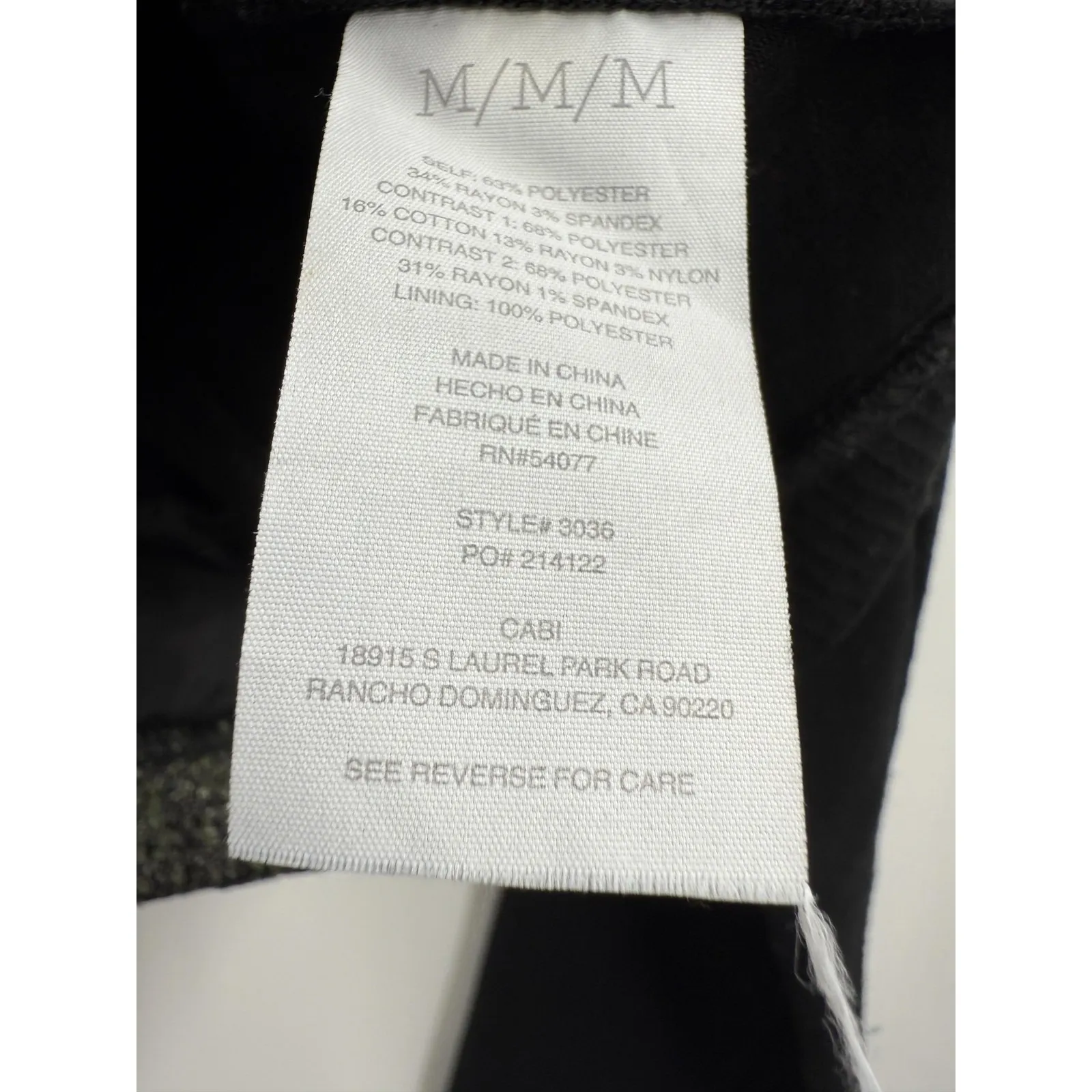 CAbi  Jacket‎ Womens Medium Black Green Tweed Snap Front Collarless Two Tone - Image 6