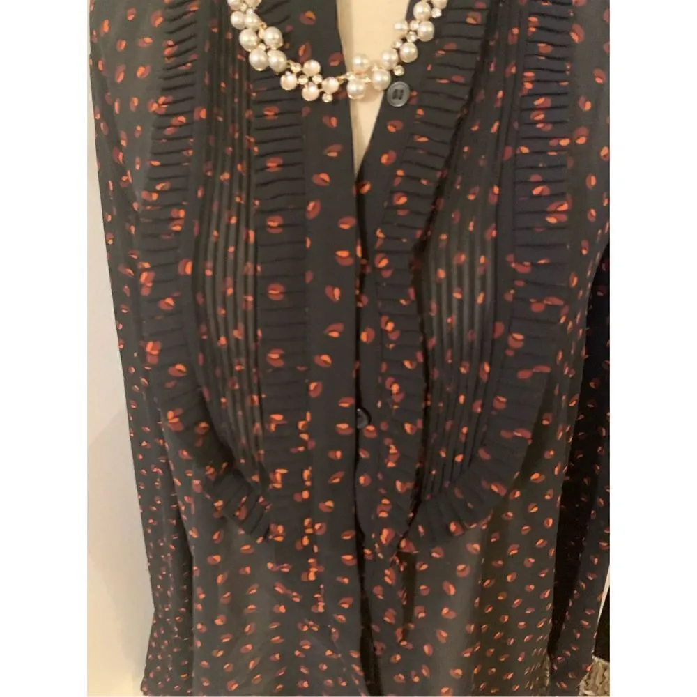 Ann Taylor sheer blouse printer size xs - Image 2