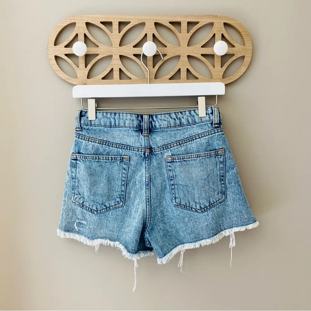 Wild Fable High Rise Denim Jean Shorts Blue Sz 0 - Image 5