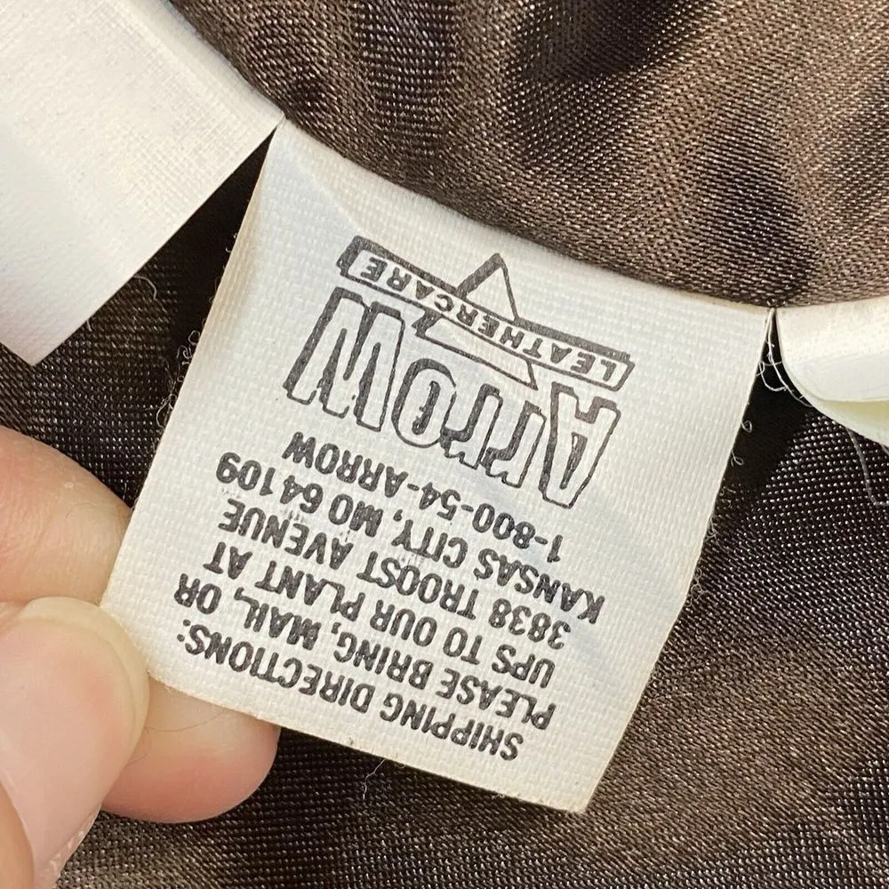 Vakko Vest‎ Womens M Brown Leather Suede Collared snap front Pockets Lined Size M - Image 7