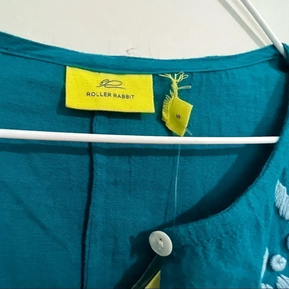 Roller Rabbit Frankie Top in Teal, New with Tags - Image 6
