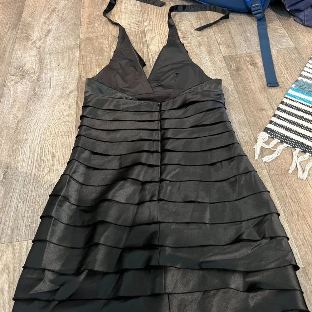 BCBG Maxarzia black halter mini dress 6 - Image 6