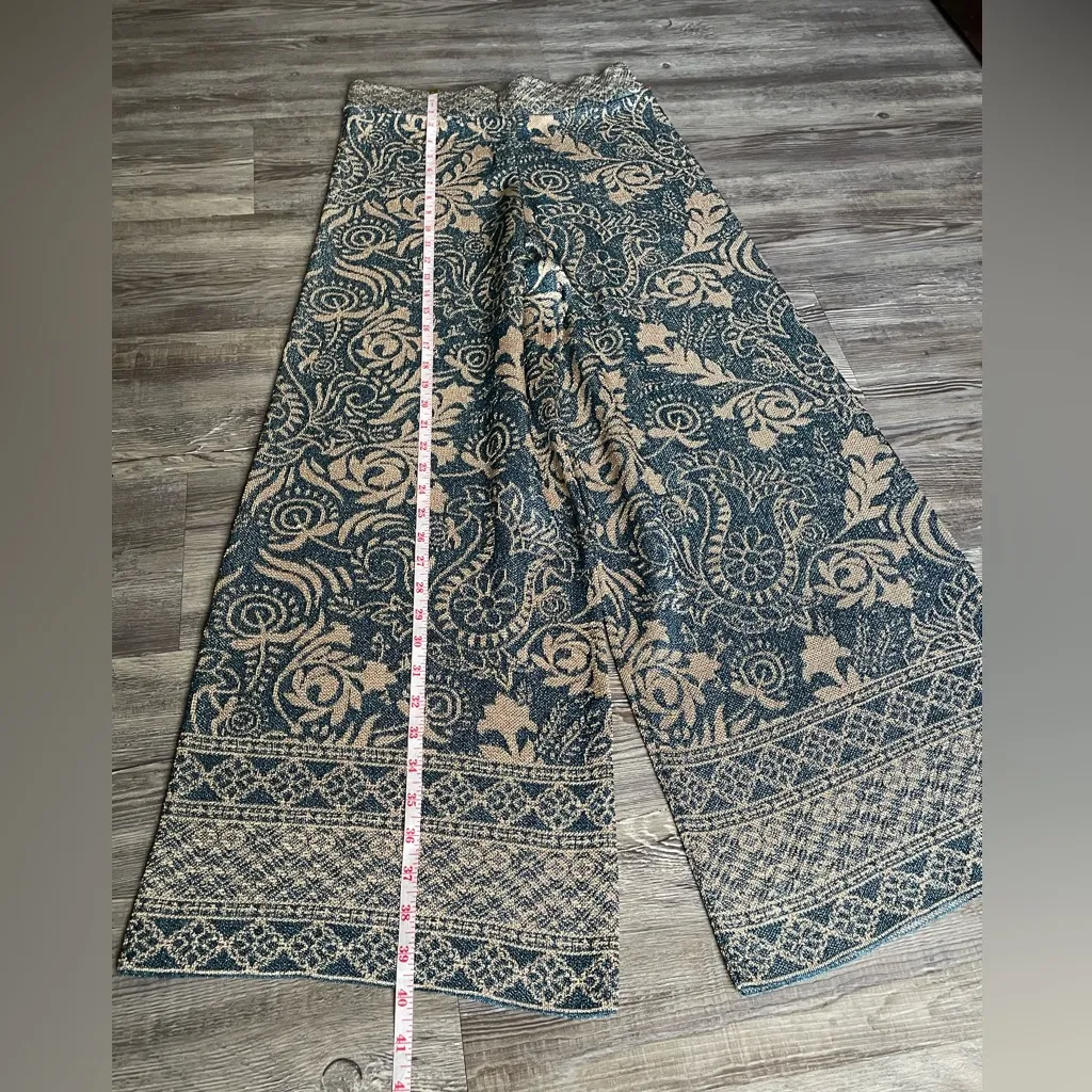 Zara Blue and White Wide-Leg Jumpsuit - Image 2