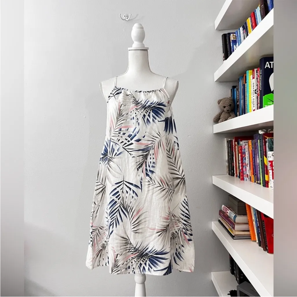 LUNGO L'ARNO 100% Linen Strappy Tropical Cover - Image 9