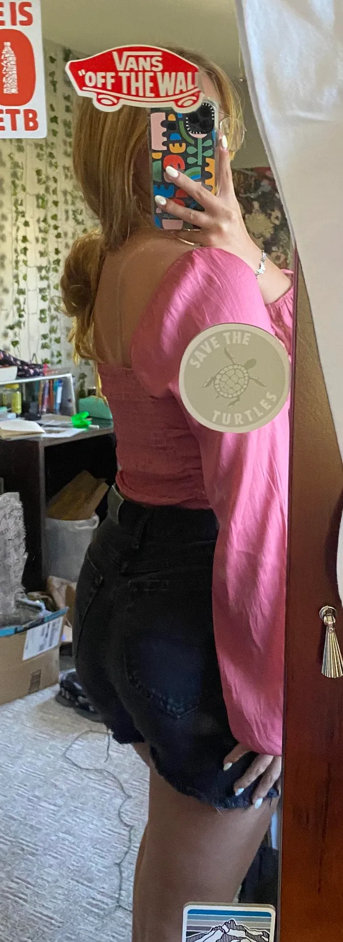 Lottie Moss Pink Silk Ruched Top - Image 2