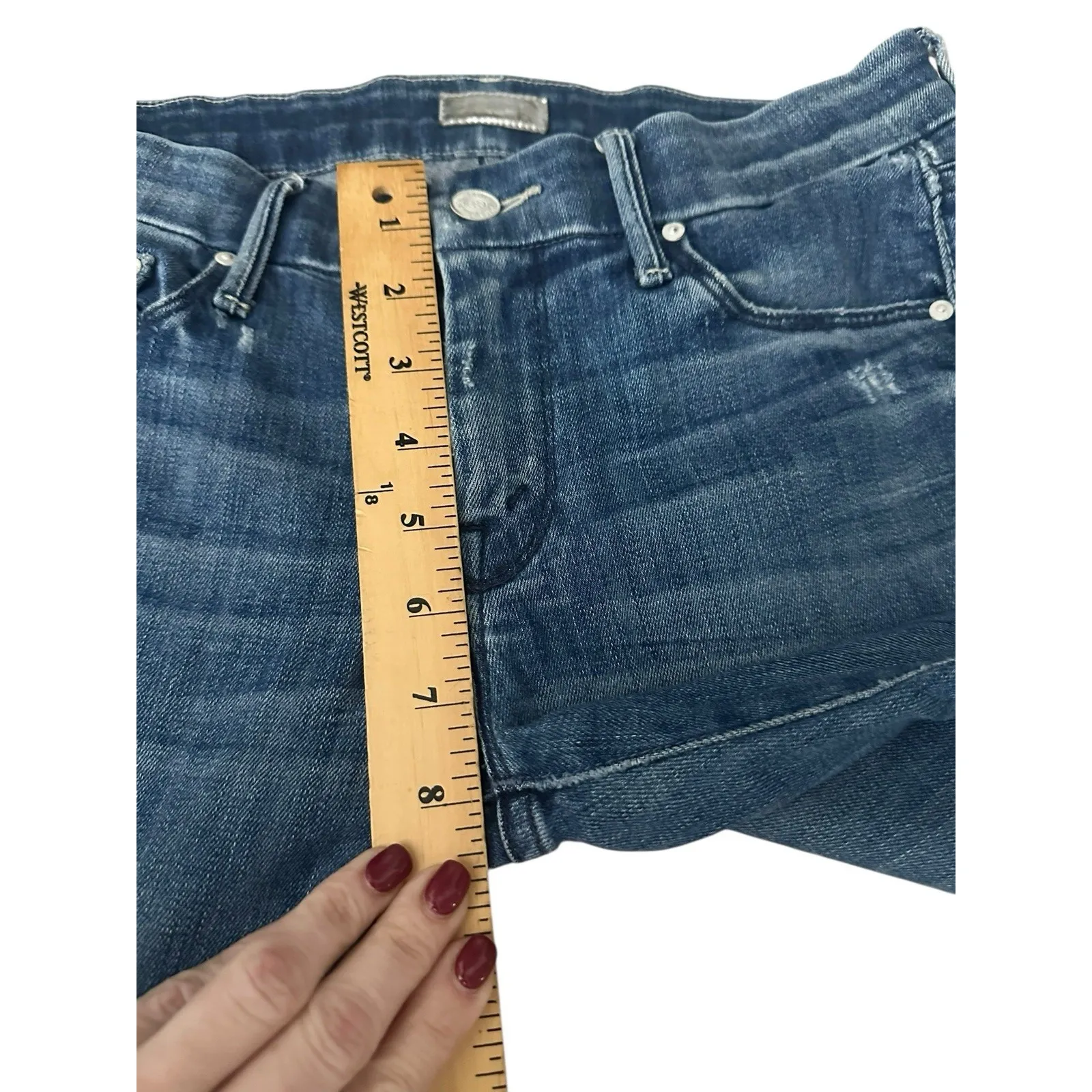 Mother Denim The Looker Jeans in Graffiti Girl Size 26 Stretch Jeans #O7 - Image 12