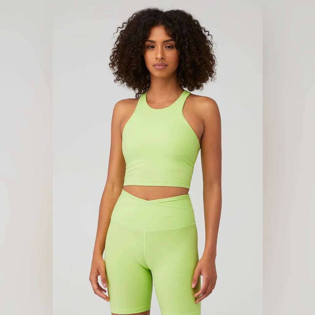 NWT BEYOND YOGA SPACEDYE AT YOUR LEISURE HIGH WAISTED BIKER SHORTS $72 MSRP - Image 3