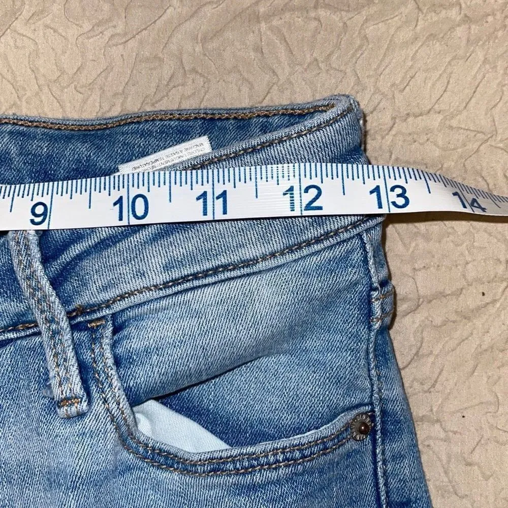 Old Navy Womens Rockstar Super Skinny Jeans Secret Slim Pocket Distressed Blue 2 - Image 8