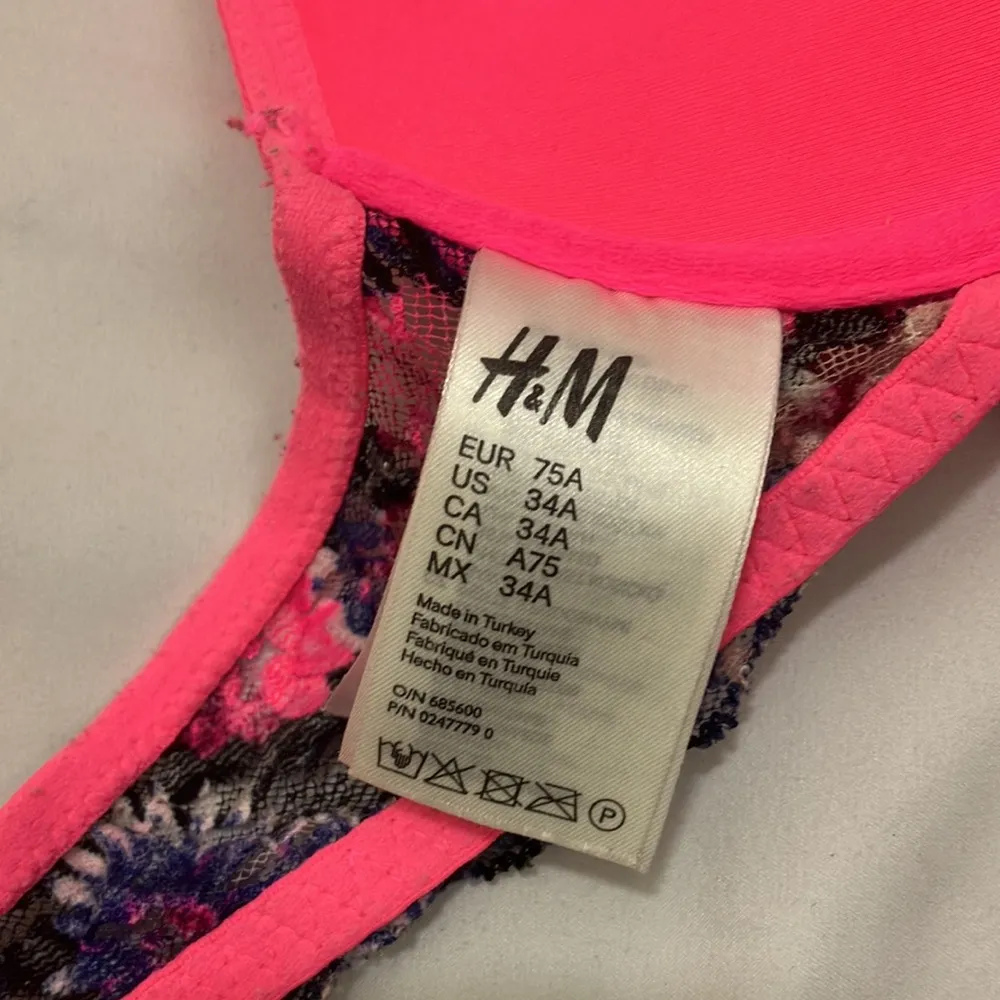 H&M hot pink bra woman’s size 34 A - Image 8
