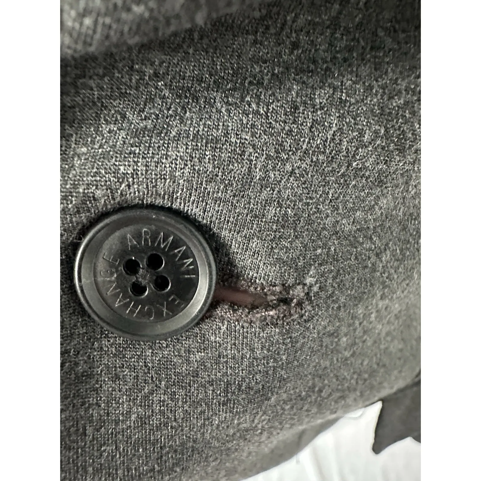 Men's Gray Ponte Knit Blazer Sports Coat by Armani Exchange, Sz: M  (b3) - Image 6