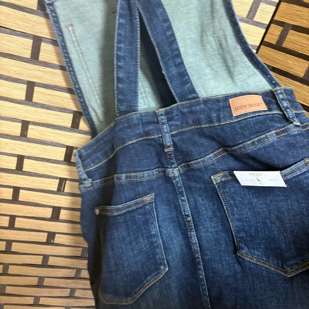 Judy Blue Denim Overall Dress Size Large - Image 5