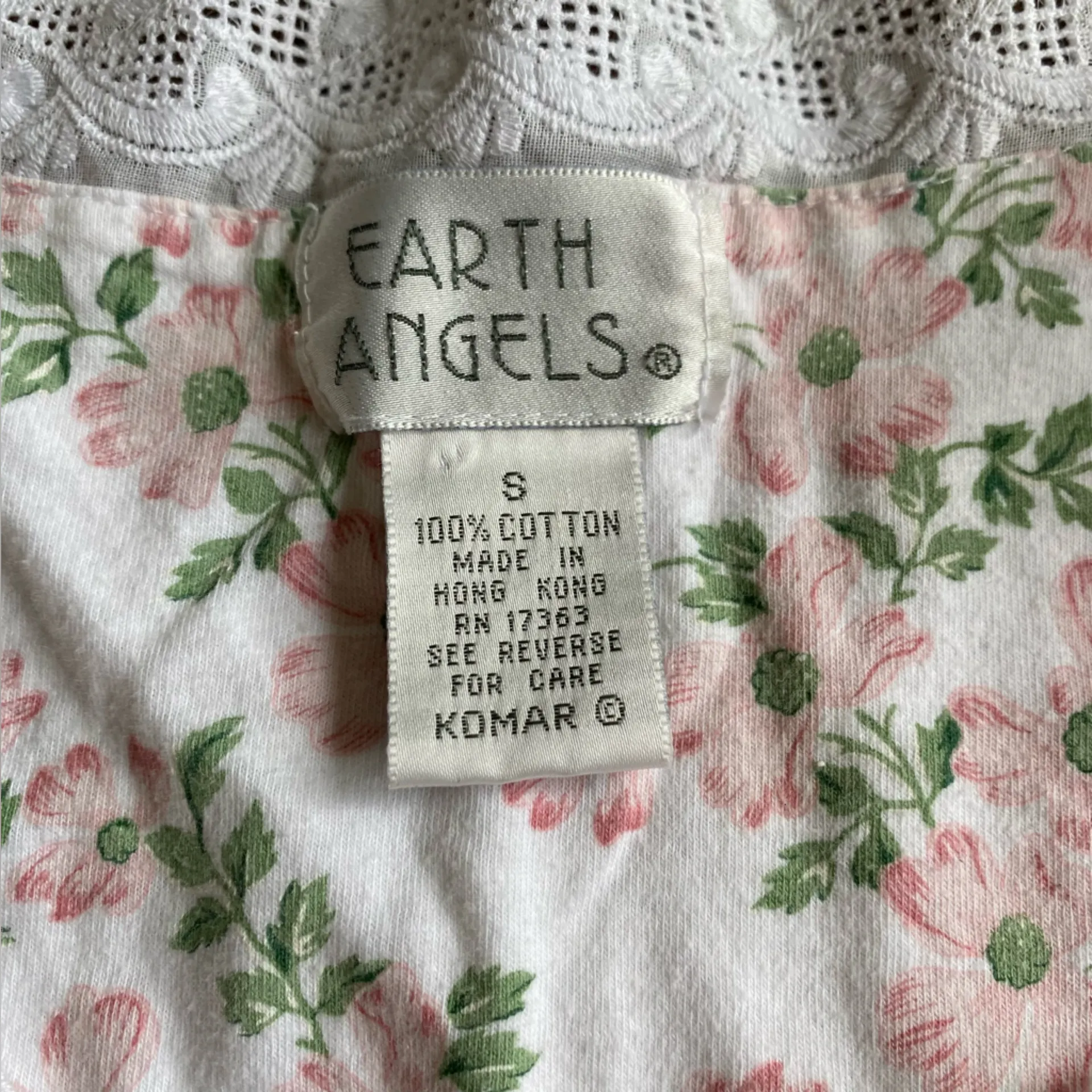 4/$20 VTG Earth Angels 100% Cotton Short Sleeve Nightgown Night Shirt - Image 3