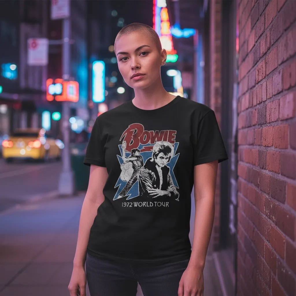 Bowie Black Graphic Tee - Image 3