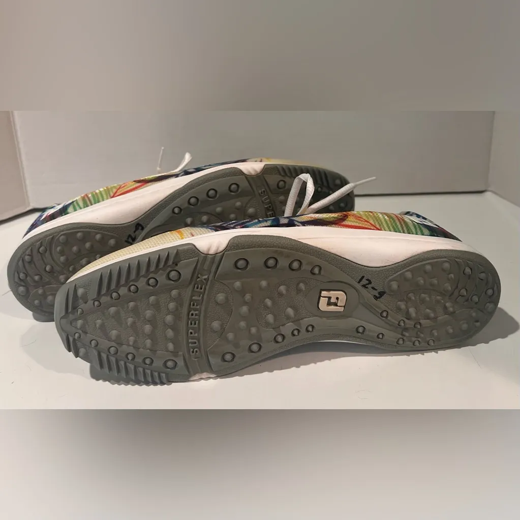 Footjoy Leisure Spikeless Floral Tropical Design Lace‎ Up Women’s Golf Shoes 7.5 - Image 9