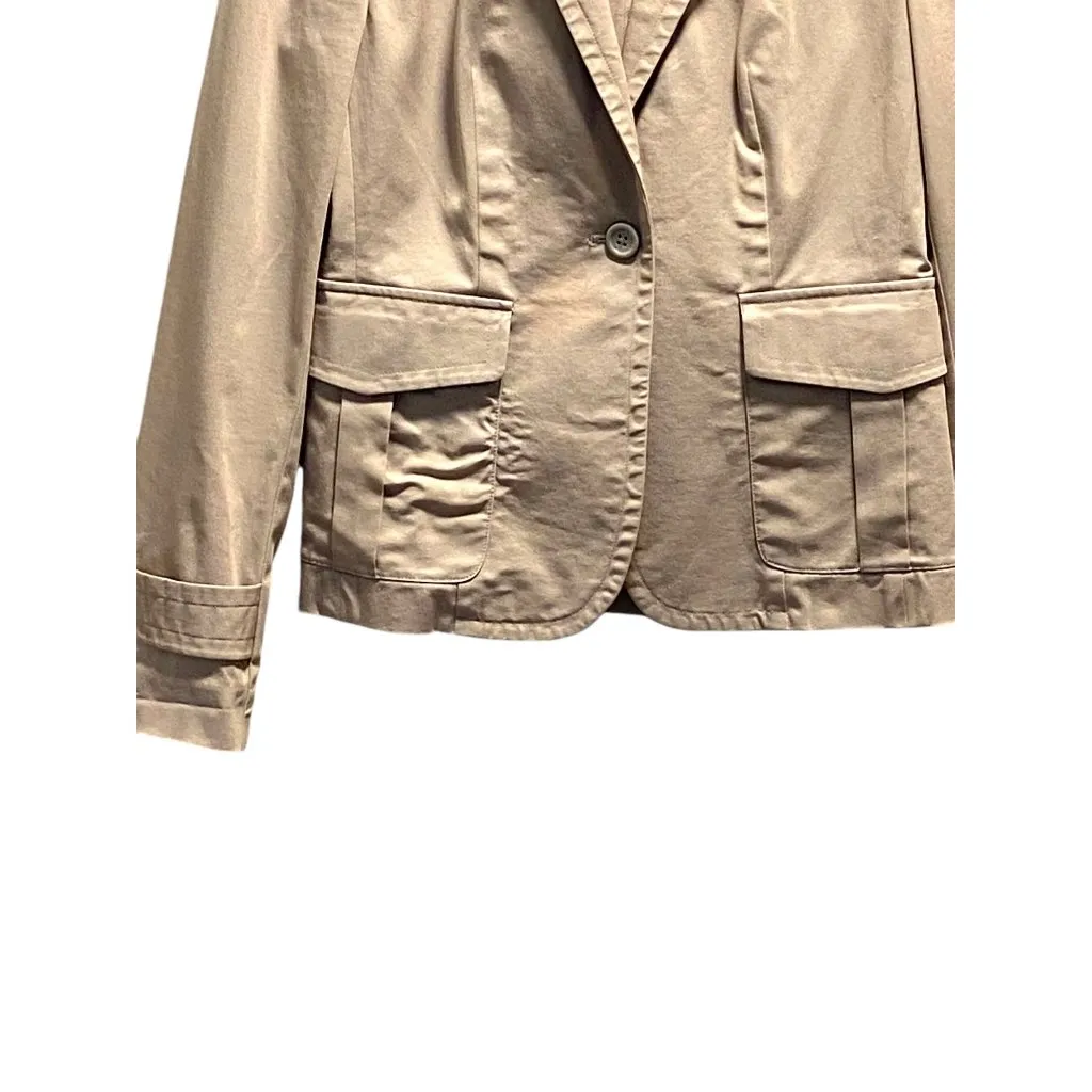 Victoria’s Secret Body By Victoria Blazer Beige Size 6 Y2K - Image 6