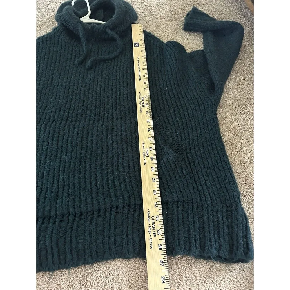 Zara Knit Sweater Hoodie Relaxed Oversized Wool Blend Cozy Size Small - Image 7