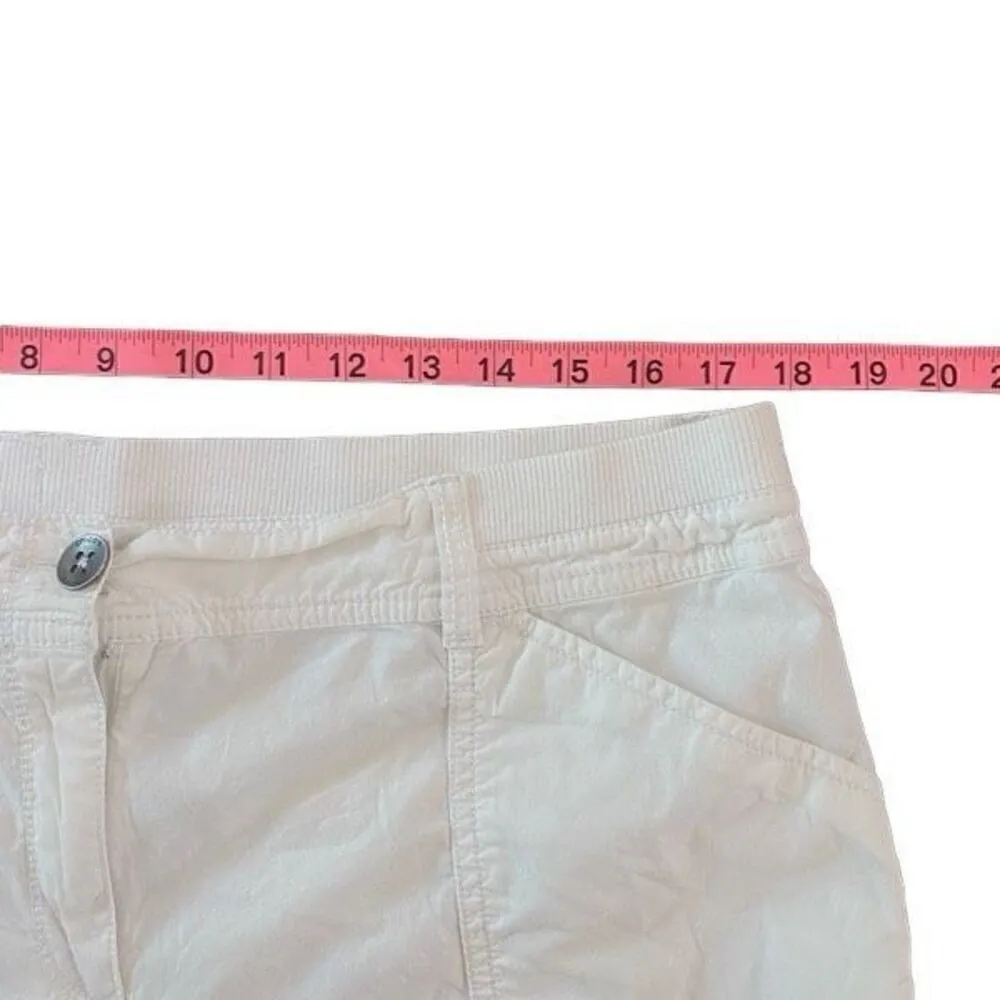 Chico’s white Bermuda shorts with zipper pocket size 2= medium - Image 7