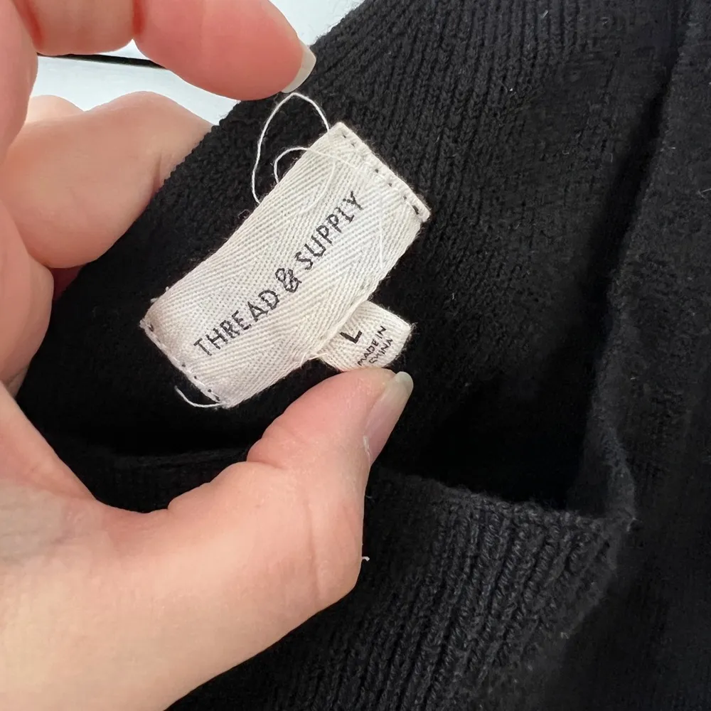 Thread & supply black crop top Size L - Image 2