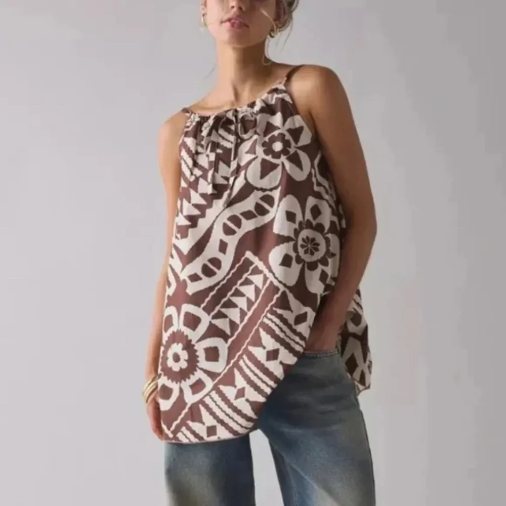 BDG Eva Tie-Front‎ Ruched Strap Trapeze Mini Dress Size XS - Image 9