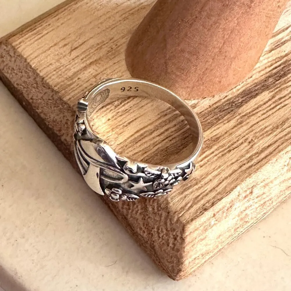 Mushroom Sterling Silver Ring Silver - Image 4