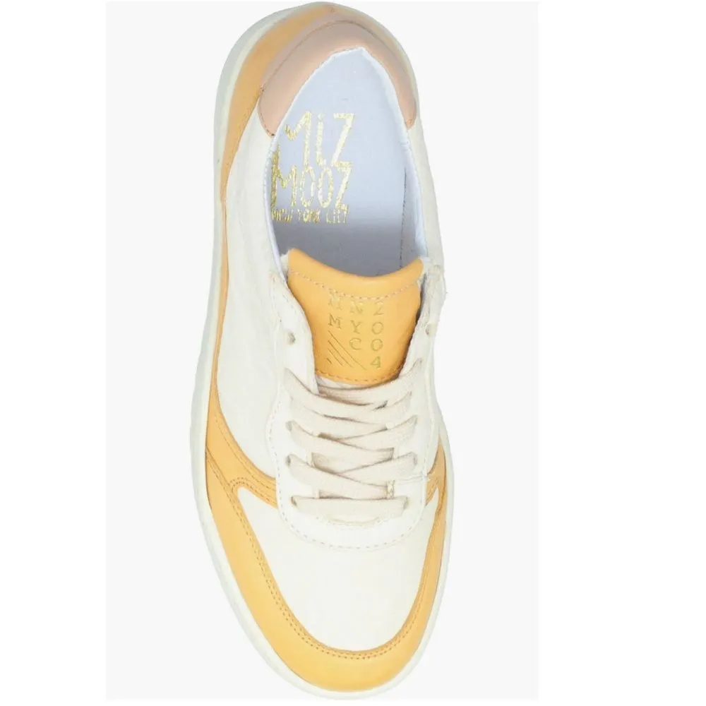 Miz Mooz Veronica Leather Sneaker Lightweight Yellow/White Size 10 Euro 41, NWT - Image 6