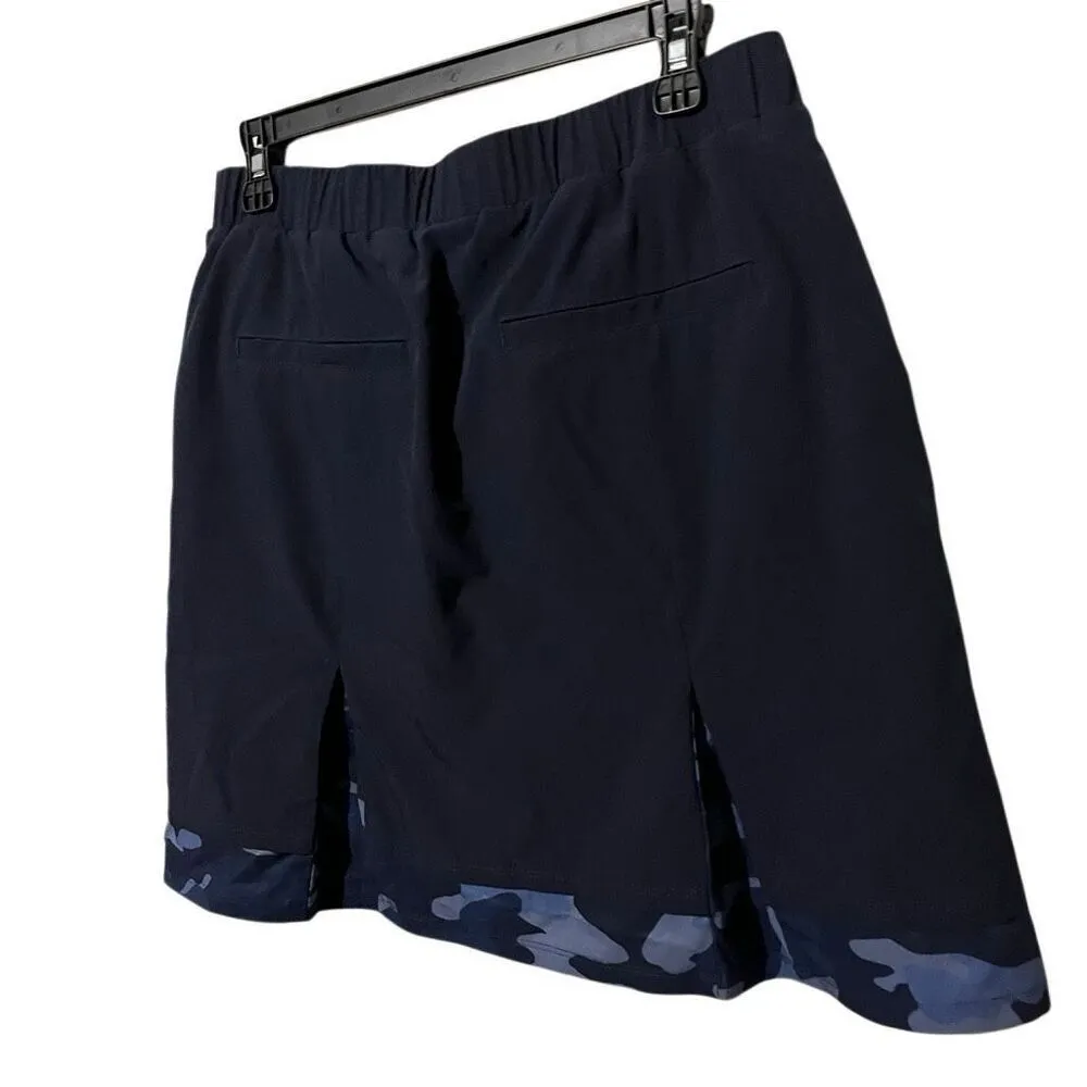 Chicos zenergy Women’s skort blue camo athletic golf skirt athleisure Size 8 - Image 4