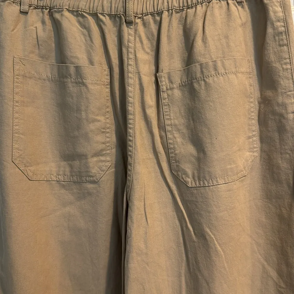 Kendall & Kylie Tan Wide-leg Pants with Pockets Size Large - Image 4