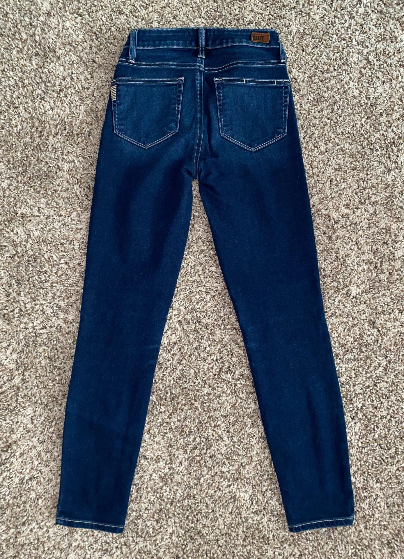 Paige Dark Wash Skinny Jeans - Image 2