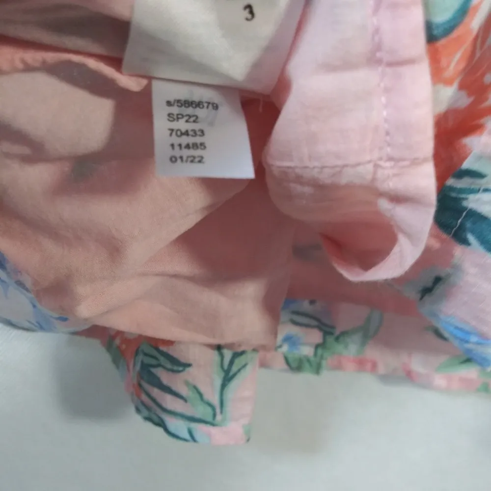 Loft Garden Lacy Tiered Square Neck Top Angel Pink Size Small - Image 9