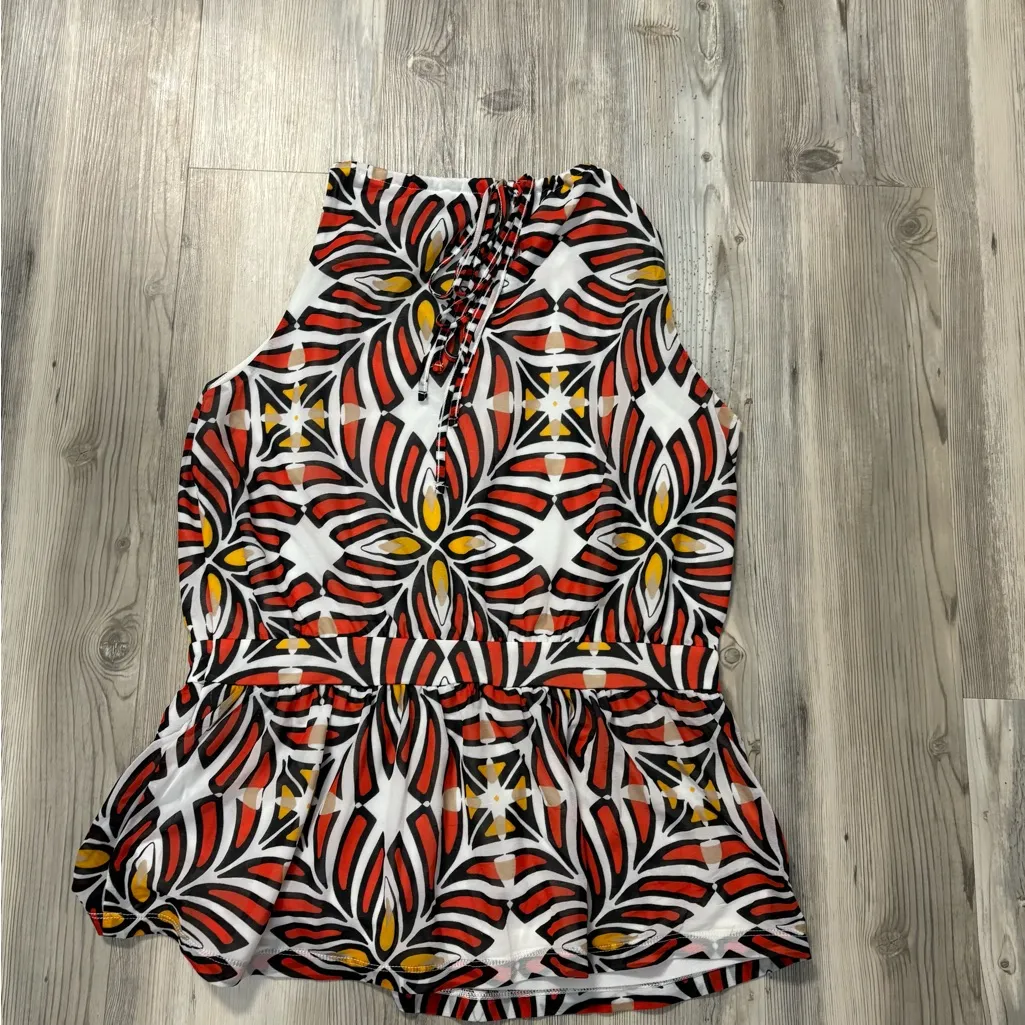 Worthington Red and white Patterned Blouse - Image 2