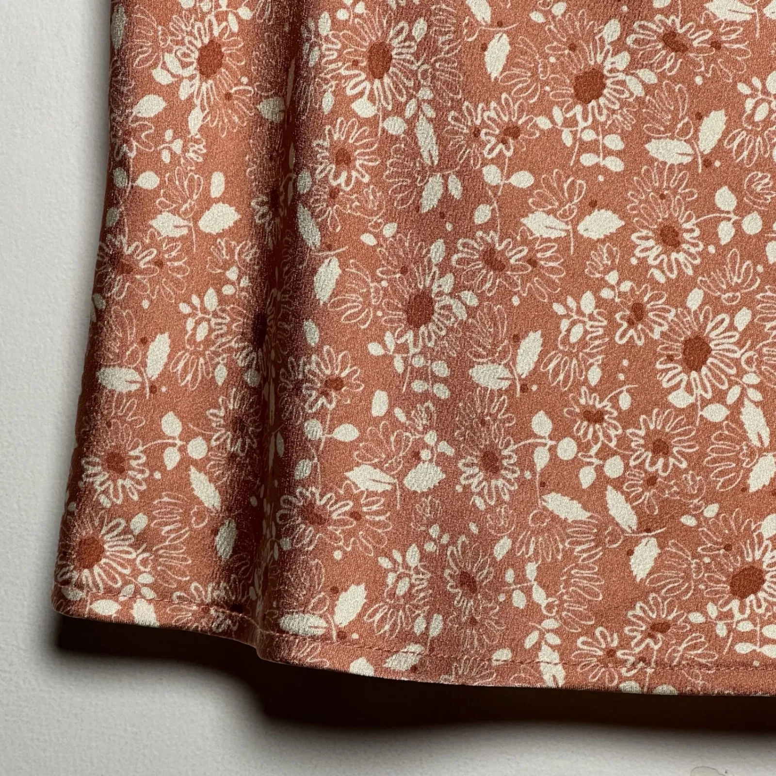 Treasure and Bond Floral Square Neck Puff Sleeve Peplum Top Women's Size Medium - Image 11