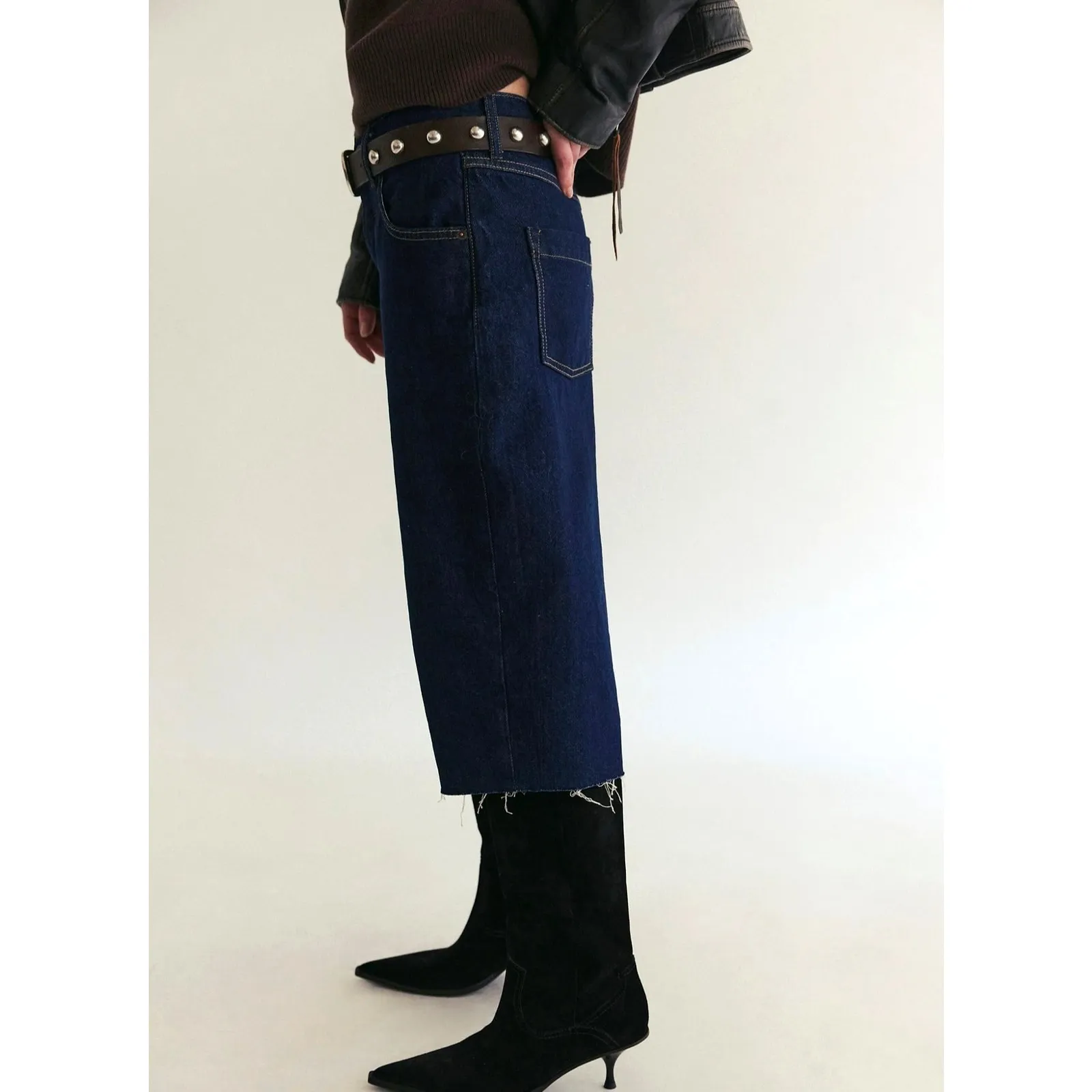 Free People We the Free Jam Session Relaxed Capri Jeans Rinse size 29 - Image 4