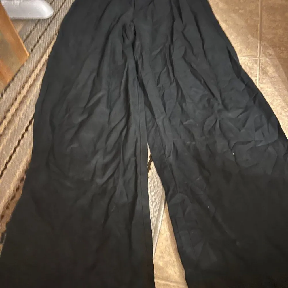 Madewell black pants wide leg long 6T - Image 4