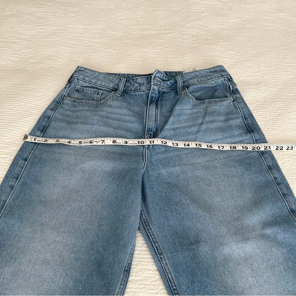 HOLLISTER High Rise Barrel Jeans cotton size 29 BUTTON MISSING - Image 10
