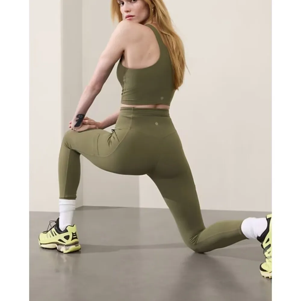 Athleta S Salutation Cargo Tight Medium Moss Small - Image 2