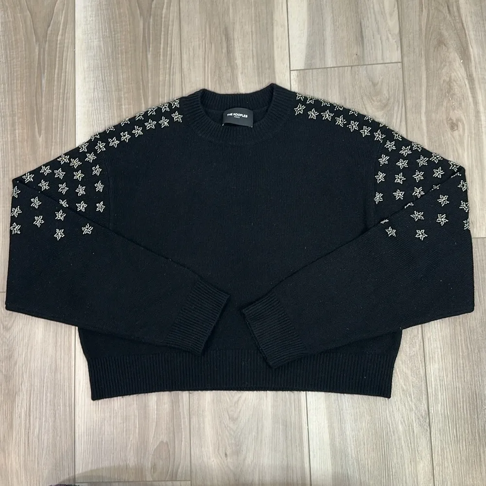 The kooples Paris wool cashmere embellished star sweater size XS - Image 3