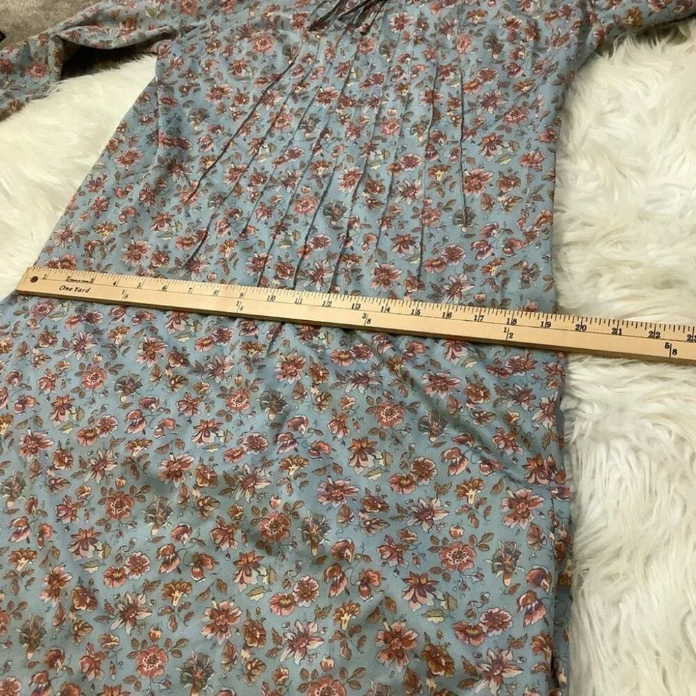 Lady Mendal Cottage Core Floral Night Dress Sheer Thin Floral Vintage Large - Image 5