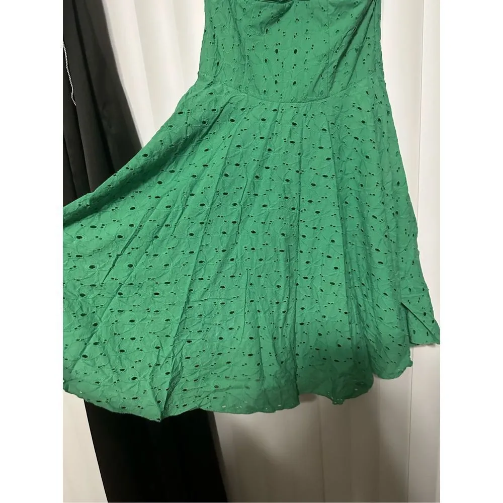 My Michelle green halter style dress, 100% cotton - Image 3