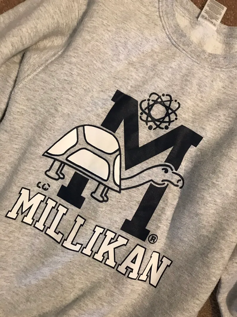 Vintage Gray crewneck hoodie - Image 2